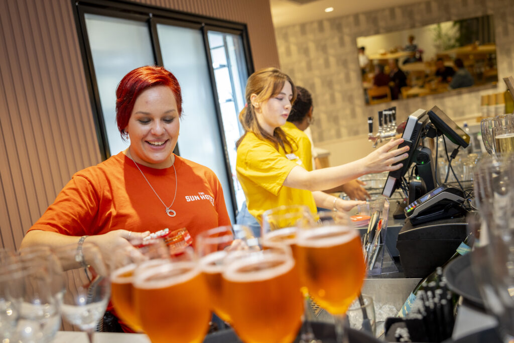 Photography of a publicity event at the Sun Hotel in Townsville to launch the Hotel’s new look and new menu.