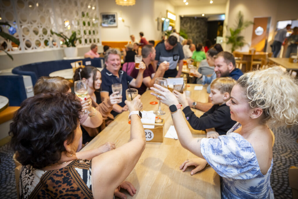 Photography of a publicity event at the Sun Hotel in Townsville to launch the Hotel’s new look and new menu.