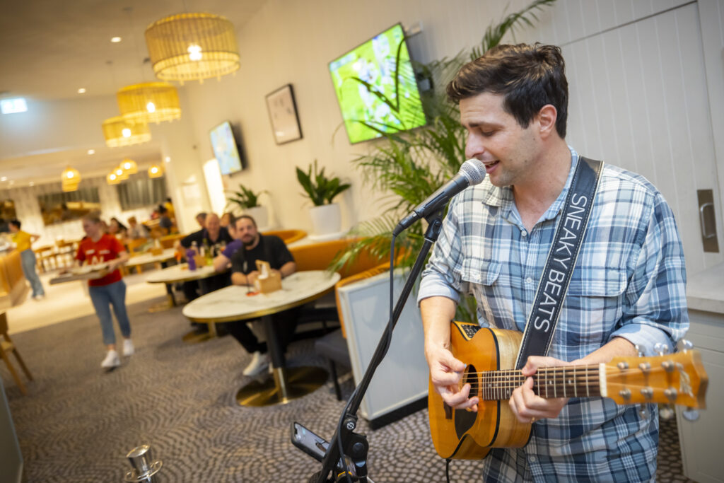 Photography of a publicity event at the Sun Hotel in Townsville to launch the Hotel’s new look and new menu.